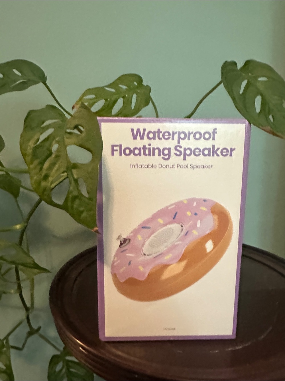 Waterproof Floating Speaker - Donut Pool Speaker in Lavender & Tan